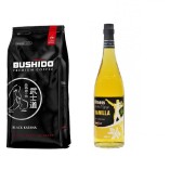 Кофе зерновой и сироп ваниль